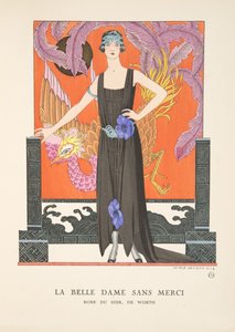 La Belle Dame Sans Merci, from a Collection of Fashion Plates by Georges Barbier