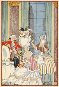 French aristocracy of the eighteenth century by Georges Barbier