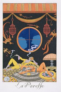 Laziness by Georges Barbier
