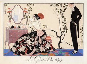 Le Grand Décolletage, engraving by H. Reidel by Georges Barbier