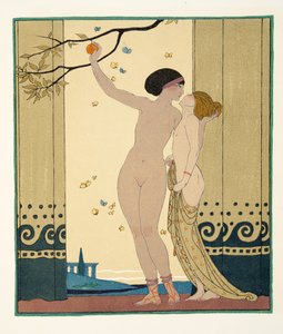 Les Conseils, illustration from Les Chansons de Bilitis, by Pierre Louys