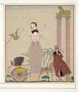 Mademoiselle de Maupin, from Personages de Comedie by Georges Barbier