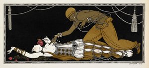 Nijinsky as the Golden Slave in Sheherazade, Sheherazade on Her Deathbed