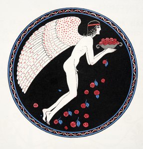 Roses dans la Nuit, Illustration from Les Chansons de Bilitis, by Pierre Louys, pub. 1922 by Georges Barbier