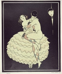 Tamara Karsavina as Columbine and Vaslav Nijinsky as Harlequin in Fokine