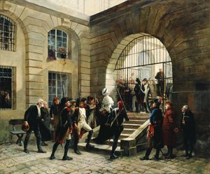Marie-Antoinette leaving the Conciergerie, October 16, 1793 by Georges Cain