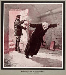 Execution of Monseignor Budkiewicz by the OGPU, from Histoire des Soviets, pub. 1922 by Georges Carrey