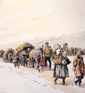 Starving Crowds Leaving their Homeland, c.1924