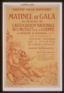 Gala morning for the benefit of the National Association of War Crippled Sarah Bernhardt Theatre by Georges Clairin
