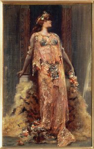 Sarah Bernhardt in the Role of Cleopatra by Georges Clairin