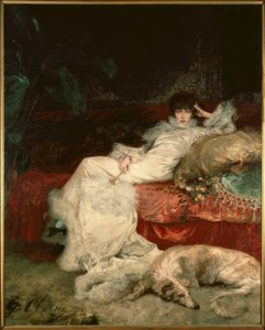 Sarah Bernhardt / Painting by G. Clairin