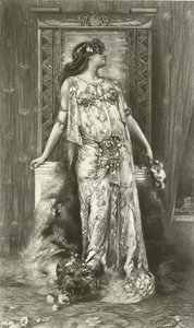 Sarah Bernhardt as Cleopatra by Georges Clairin