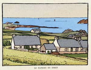 The hamlet of Diben - in Sur les chemins de France by Georges Delaw (1871-1938) by Georges Delaw