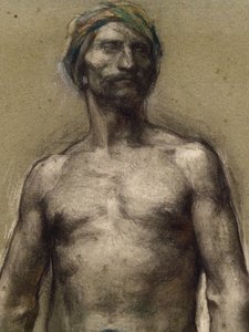 Study of Naked Man at the Turban (detail) by Georges Desvallieres