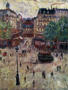 A Square in Paris, 1907 by Georges Dufrenoy