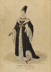 Marie of Anjou, Queen of France by Georges Jacques Gatine