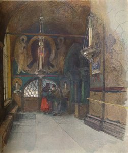 Interior of the Cathedral of the Annunciation, Moscow by Georges Kossiakoff