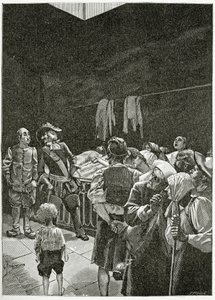 La Morgue - Illustration from Han d’Islande, 19th Century by Georges Marie Rochegrosse