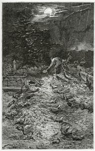 Montmartre Cemetery - illustration from Napoleon le Petit, 19th Century