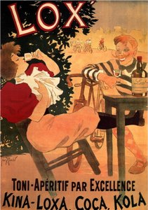 Advertising for the brand of wine Lox