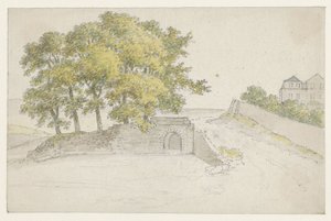 Group of Trees on a Rampart by Georges Michel