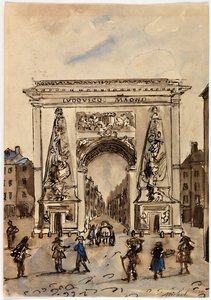 Entrance to the Saint-Martin suburb by Georges Michel