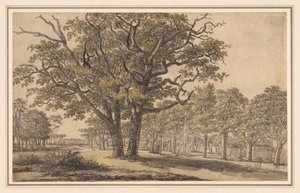 Landscape (recto) by Georges Michel