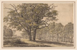 Landscape, first half 1800s by Georges Michel