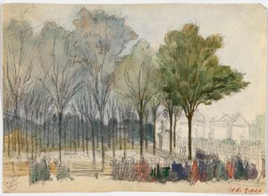 Terrace of Luxembourg by Georges Michel