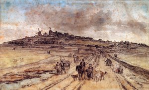 View from Montmartre to Paris