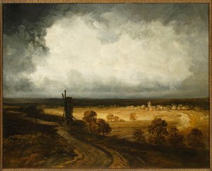 Windmills in Montmartre by Georges Michel