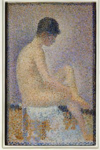 Sitting Model, Profile by Georges Pierre Seurat