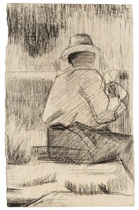 The Painter and His Palette by Georges Pierre Seurat