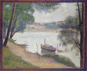 Gray Weather, Grande Jatte. c. 1886-88 by Georges Seurat