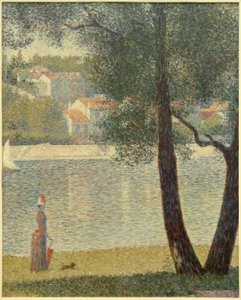 The Seine at Courbevoie by Georges Seurat