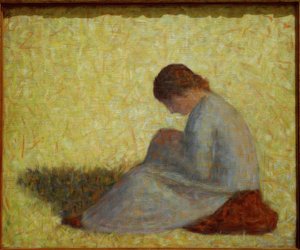 Peasant Woman Sitting in the Grass