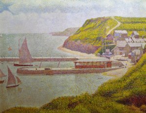 Porten-Bessin, Outer Harbor, High Tide (Calvados)