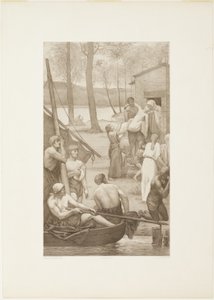 Pastoral Life of Saint Genevieve (left panel) by Georges William Thornley