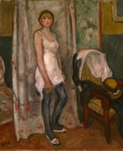 Young Woman Undressing