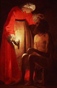 Job Mocked by His Wife by Georges de La Tour