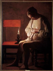 The woman with the flea