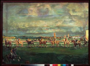 Horseracing by Georgy Bogdanovich Yakulov