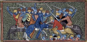 Charles Martel Defeating Eudo and the Saracens by Georgia Levan Ramishvili from Tbilisi