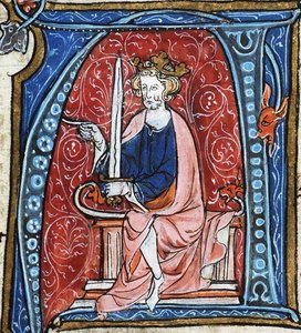 Conrad I the Younger, King of East Francia, from Spieghel Historiael of Jacob van Maerlant, c. 1330 by Georgia Levan Ramishvili from Tbilisi