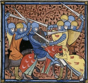 Ebroin defeating the Austrasians by Georgia Levan Ramishvili from Tbilisi