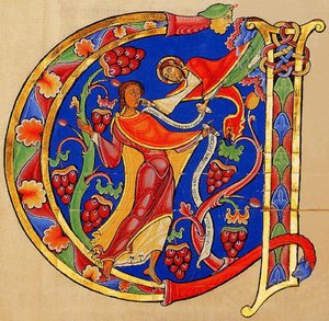 God Addressing Jeremiah, Winchester Bible, 1160-75