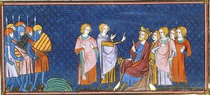 Henry I of England receiving French envoys near Gisors by Georgia Levan Ramishvili from Tbilisi