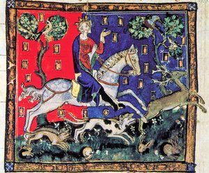 King John, Hunting with Hounds, De Rege Johanne, 1300-1400 by Georgia Levan Ramishvili from Tbilisi