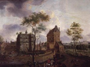 The Town Gates of Malines by Gerard Philippe Colin