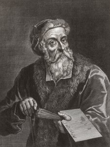 Titian (Portrait) by Gerard (after) Edelinck